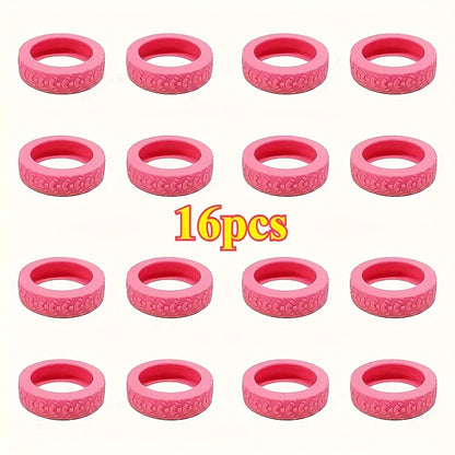 16pcs, New Luggage Wheel Protectors for Suitcases and Office Chairs – Noise-Reducing Anti-Rattle Covers with Shock Absorption, Travel Accessories, Luggage Protection, Sleek Design, Durable Covers, Highquality Protectors, Longlasting Covers, Wheel Guards,