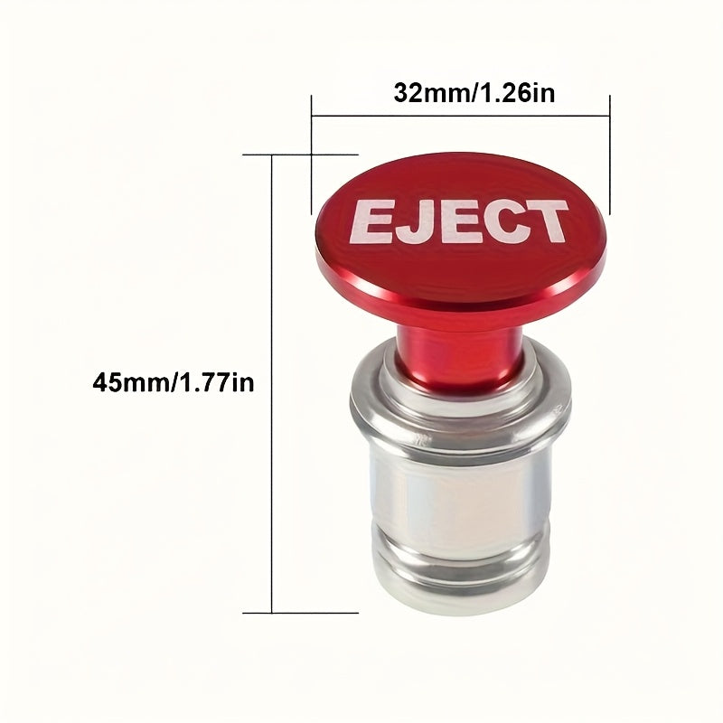 EJECT Fire Missiles Button Car Car Plug, 12 Volt Car Car Plug Replacement, Car Interior Decoration, Fits Most Vehicles, Without Battery