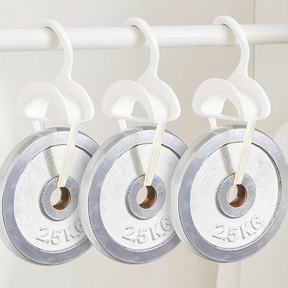White Portable Bag Hangers, 10-Pack