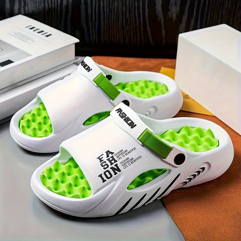 Stylish EVA Sandals for Men, Easy to Wear Slip-Ons That Are Breathable And Lightweight, Perfect for Casual Outings in Any Season, Featuring a Easy Design for Outdoor Vacations with a Round Toe