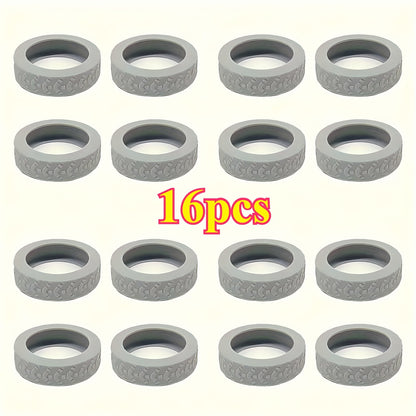 16pcs, New Luggage Wheel Protectors for Suitcases and Office Chairs – Noise-Reducing Anti-Rattle Covers with Shock Absorption, Travel Accessories, Luggage Protection, Sleek Design, Durable Covers, Highquality Protectors, Longlasting Covers, Wheel Guards,
