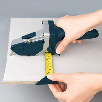 Effortlessly Cut Plasterboard with This Professional Gypsum Board Cutter - Drywall Sheetrock Foam KT Cardboard Cutting Tool- Easy Glide Precision Blade & Tape Measure - Time-Saving for Home DIY & Professional Use