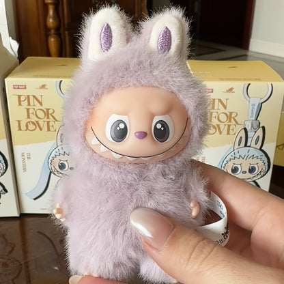 Single Box POP MART LABUBU THE MONSTERS PIN for LOVE Series Vinyl Plush Pendant Mystery Box Mystery Box Guess Bag Toys Doll Cute Anime Figure Birthday Anniversary Gift Christmas Gift