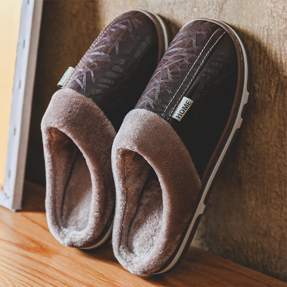 Women's Cozy Winter Slippers - Warm Plush Lined Indoor House Shoes with Thick TPR Sole, Red Faux Cover Upper & Soft Faux Fur Trim, Comfortable Home Footwear for Cold Weather, House Slippers, Women Shoes
