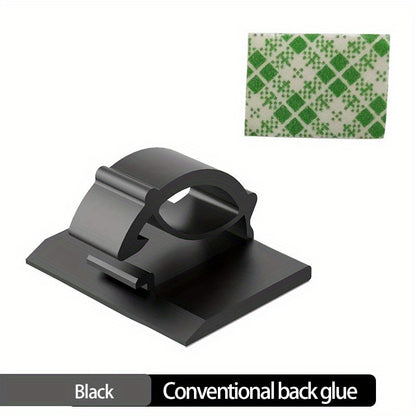 Self-Adhesive 30pcs Cable Clips - Organize Cords & Keep Out of Sight!
