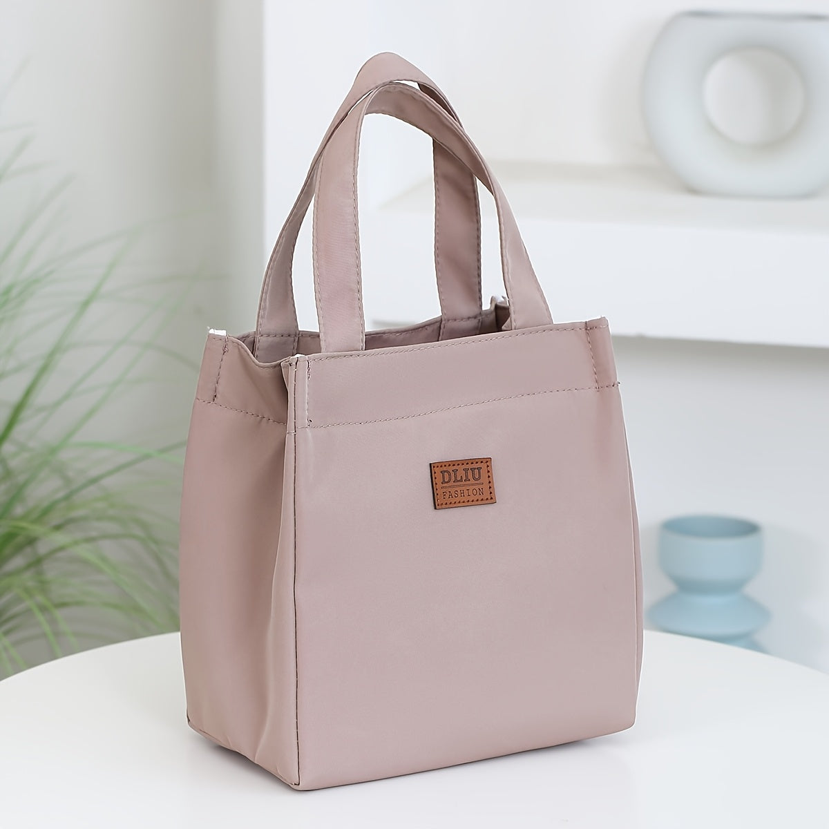 New Arrival Nylon Handbag - Solid Color, Exquisite, Aluminum Foil Insulation, Half-Zipper, Suitable for School, Work, Daily Use