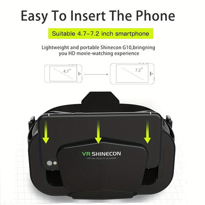 1pc 3D VR Headset Smart Virtual Reality Glasses VR Helmet for iPhone Android Smartphones Phone Lenses