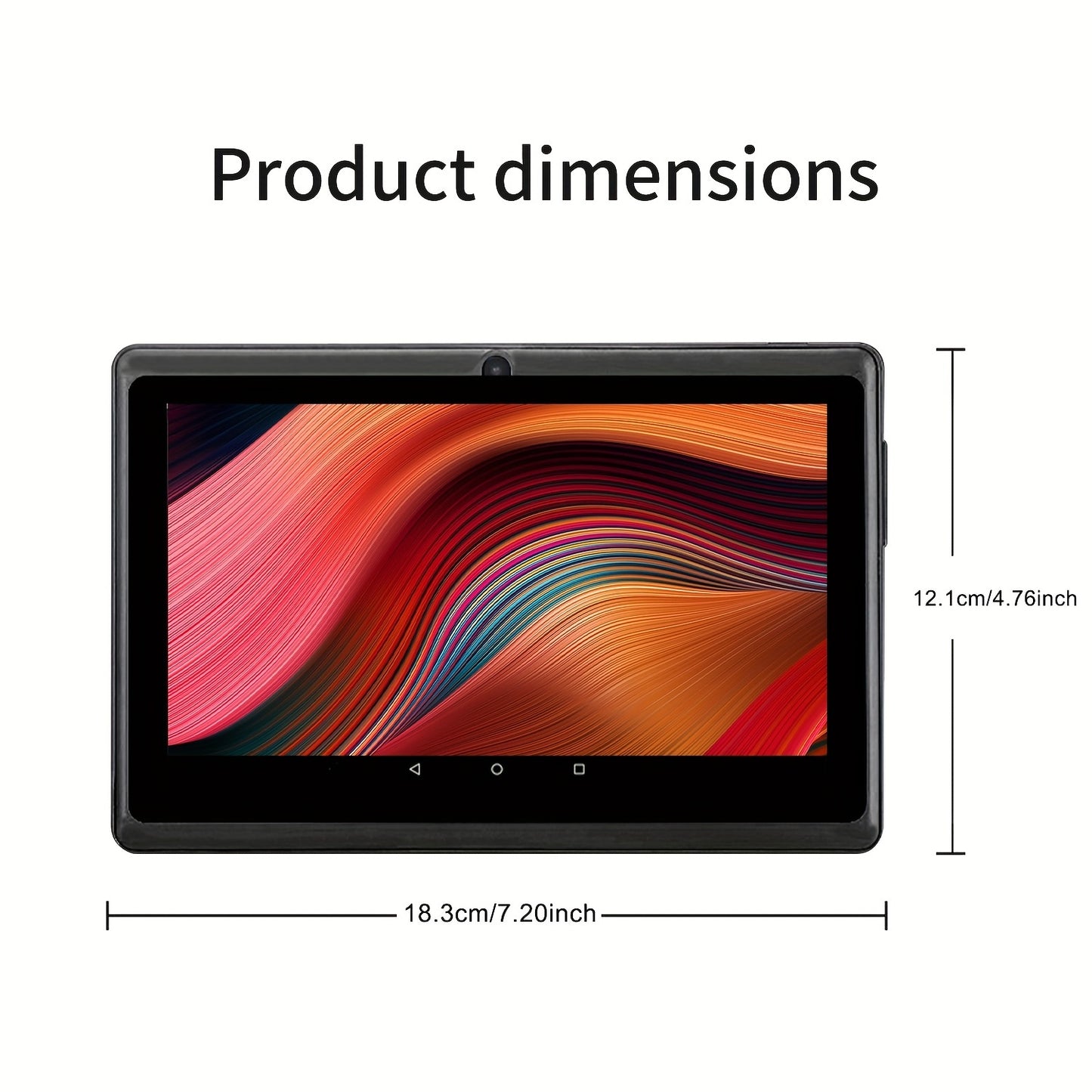 PRITOM 7-inch Android 13 Tablet with Protective Case, 4GB (2GB + 2GB Expanded) RAN 32GB ROM with Quad-Core Processor, Support for Memory Cards 1TB Expansion, HD IPS Display, Dual Cameras, Dual WiFi (2.4G + 5G), Tablet with Protective Case, New Tablet