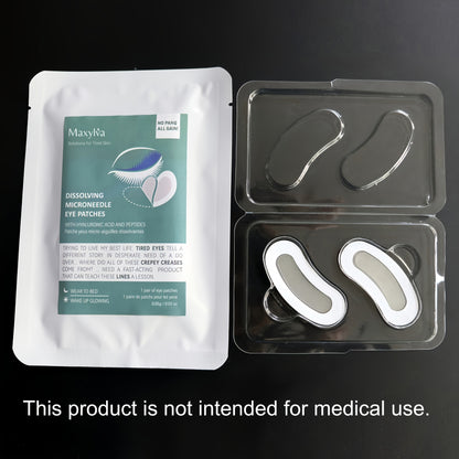 Hyaluronic Acid Soluble Dissolving 0.28mm Microneedle Under Eye Patches