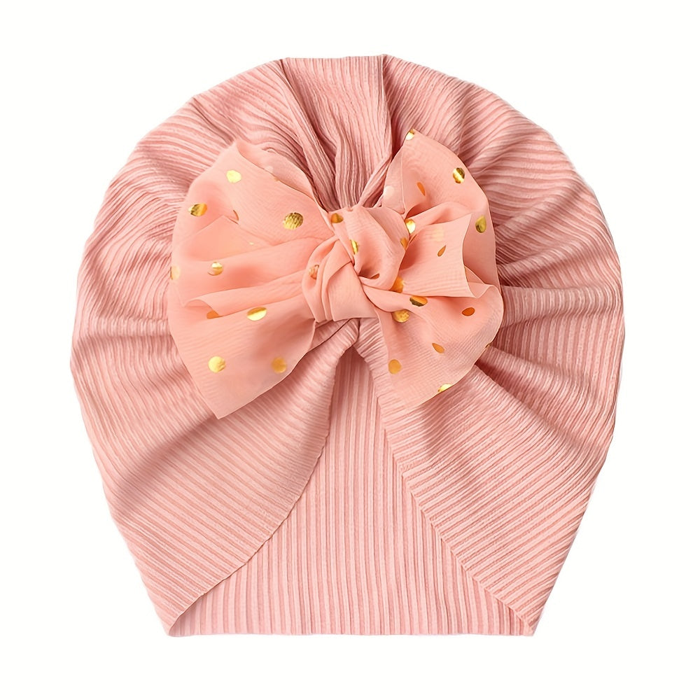 1pc Threaded Baby Hat Children's Bow Headband Baby Thin Girl Hat