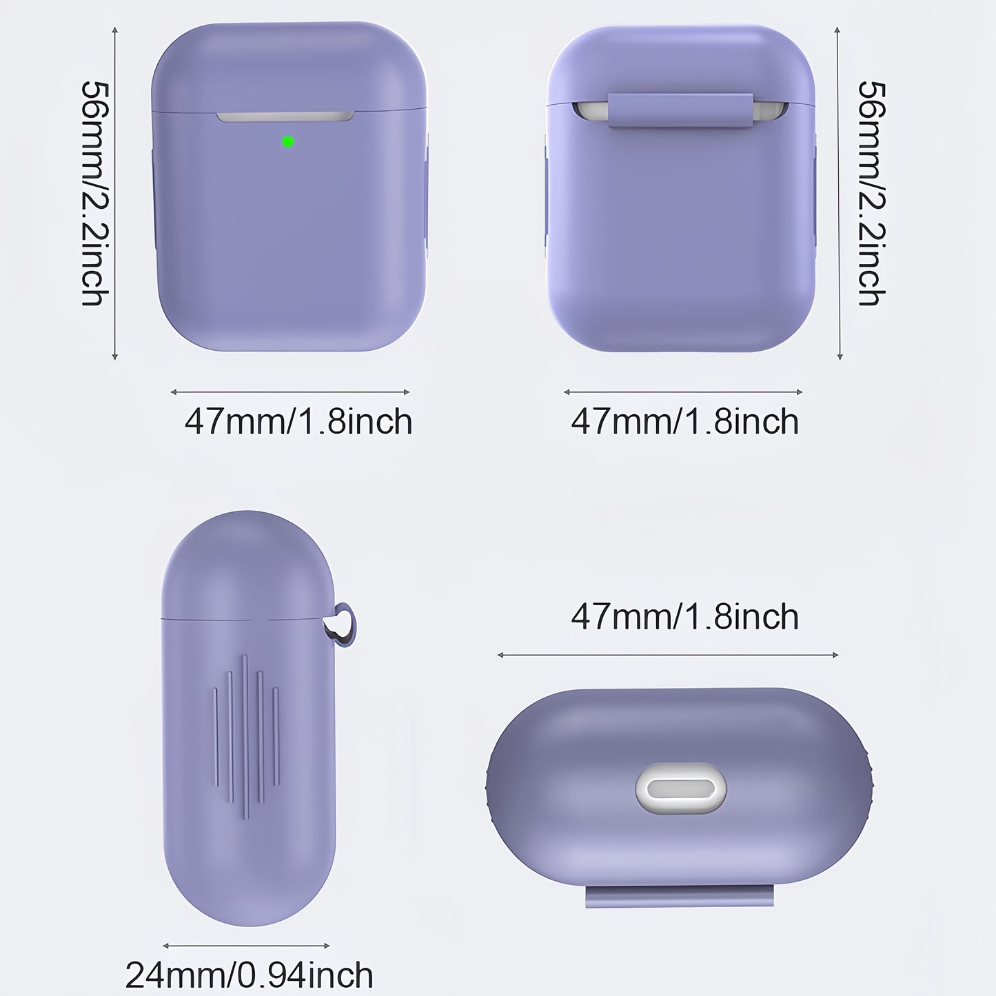 For Airpods Protective Case Compatible with for apple Wireless Wireless Silicone Earphone Covers for 1St And 2Nd Generation Universal Protection