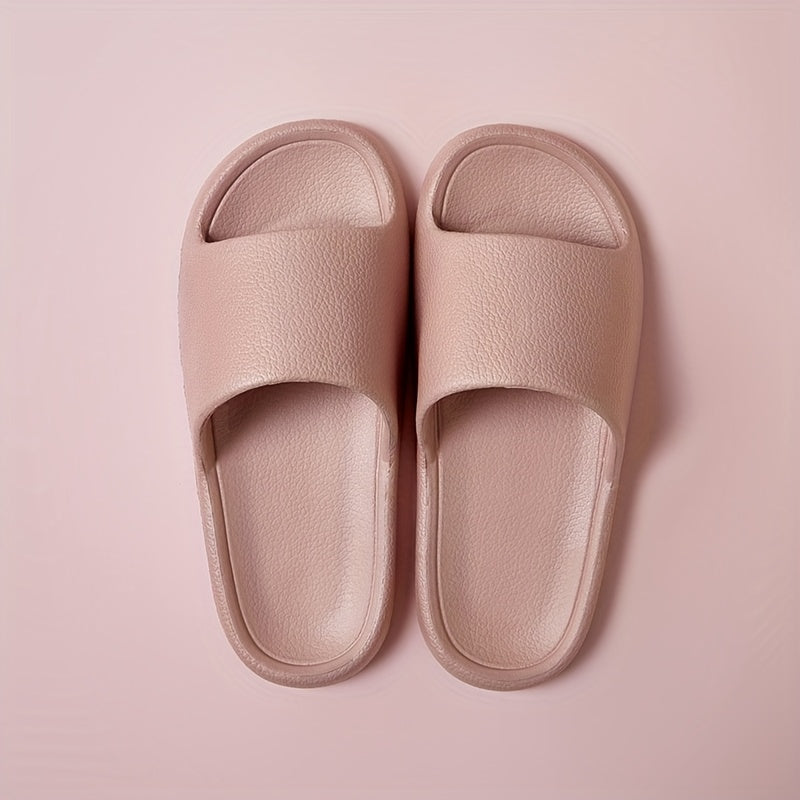 Women'S Thick-Soled Non-Slip EVA Slippers, Casual Slip-On for Women, Solid Color Indoor And Outdoor Beach Bathroom Footwear., Women Shoes