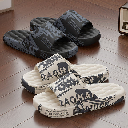 [Large Size Non-Slip Sandals Slippers] 2023 New Large Size 48-49 Men's Summer Indoor Home Bathroom Bath Non-Slip Cartoon Household Thick Soled Sandals Slippers For External Wear L-5161B
