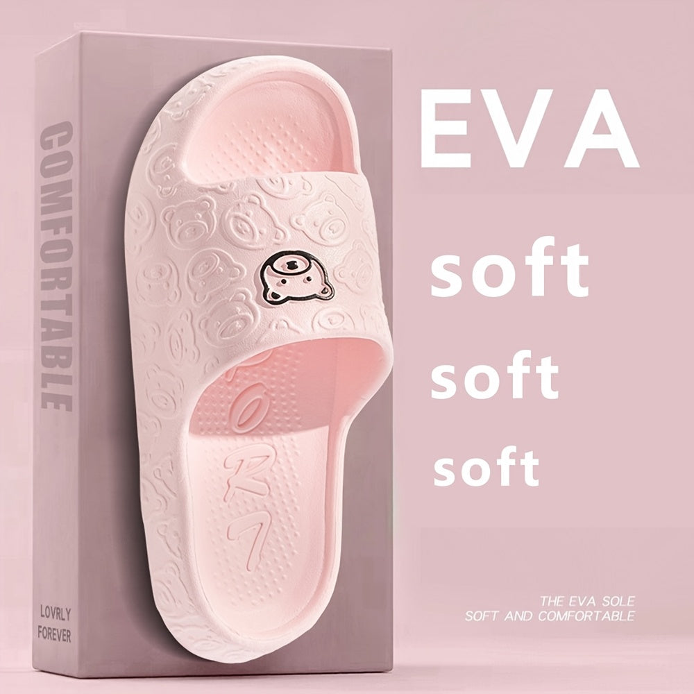 New Women'S Slippers, Soft, Summer Indoor Bathroom Shower, Non-Slip EVA Couple Men'S Soft-Soled Sandals, Women Shoes