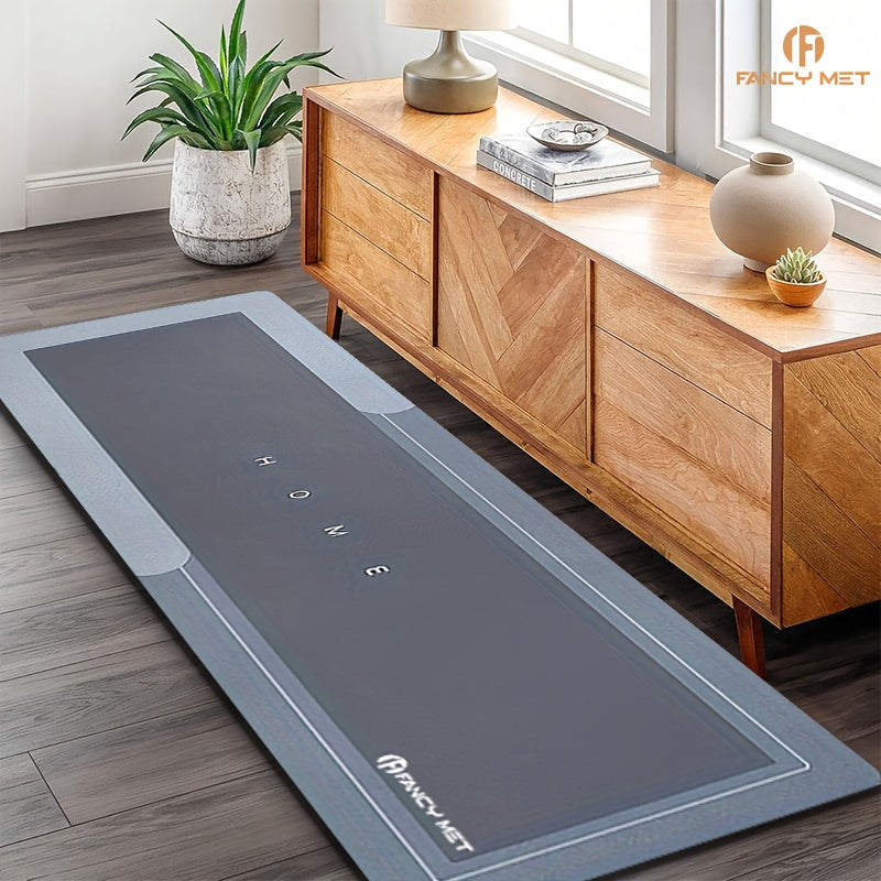 1pc Diatom Mud Kitchen Mat - 3.5mm Thick, 4.41LB/m², with Natural Rubber Base, Super Non-Slip & Scratch-Resistant Surface, Easy to Clean, Comfortable Standing Mat for Kitchens, Bathrooms, Entryways - Multiple Sizes Available, Kitchen Mats for Floor