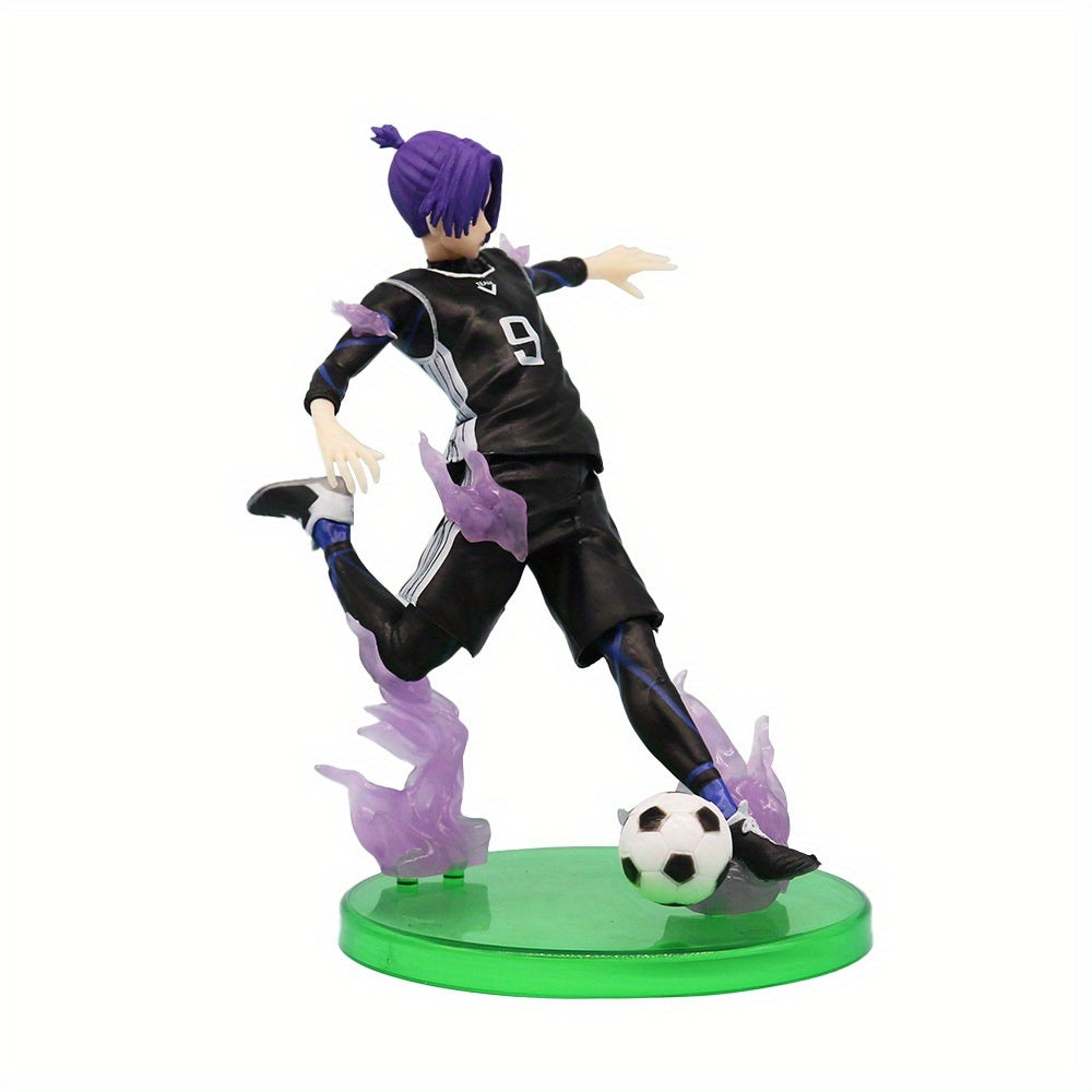 1pc/5.51inch Anime Figure Reo Mikage Action Figure Reo Mikage Playing Soccer Figurine PVC Model Collecting Statues Desktop Ornaments Car Accessories Festival Gifts