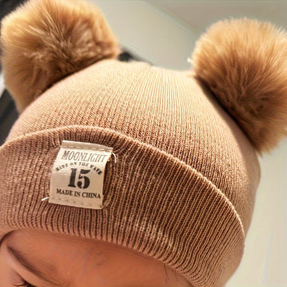 Winter Knitted Hat for & - Breathable Stretch Fit Soft Warm Hat Suitable for Showers, & Weather - Cozy Unisex Hat (Hand Washable)