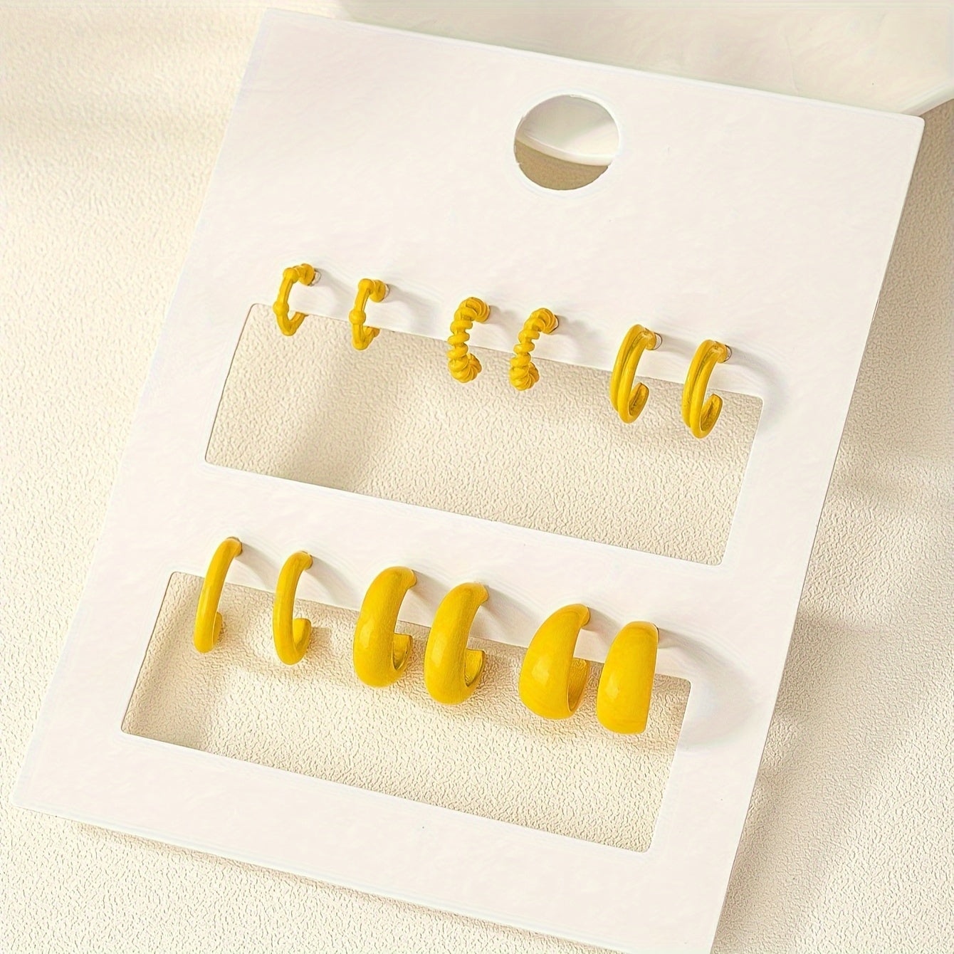 Zinc Alloy Simple Hoop Earrings for Daily Wear Dating Ear Jewelry Decor