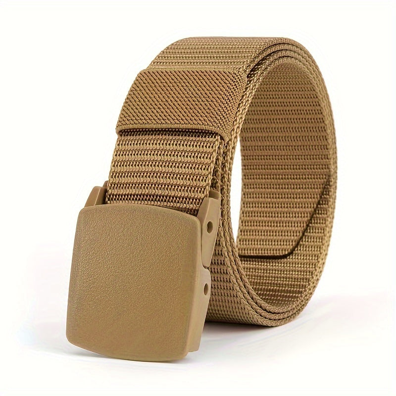 [Nylon Waistband] Nylon Waistband for Both Men and Women, Non-metallic Buckle for Anti Allergy, Youth Outdoor Leisure and Outdoor Waistband, Smooth Buckle, Nylon Waistband, Security Check Pants, Waistband for Trendy Sports