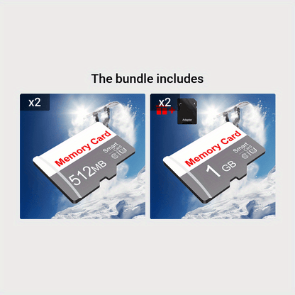 [Memory Card] 1pc Small Capacity Memory Card | 1GB 512MB 256MB 128MB 64MB Flash TF Card for Tablet/Camera/Mobile Phone/Laptop/PC/Car Audio/Game Console/Audio - Store Your Files Securely!