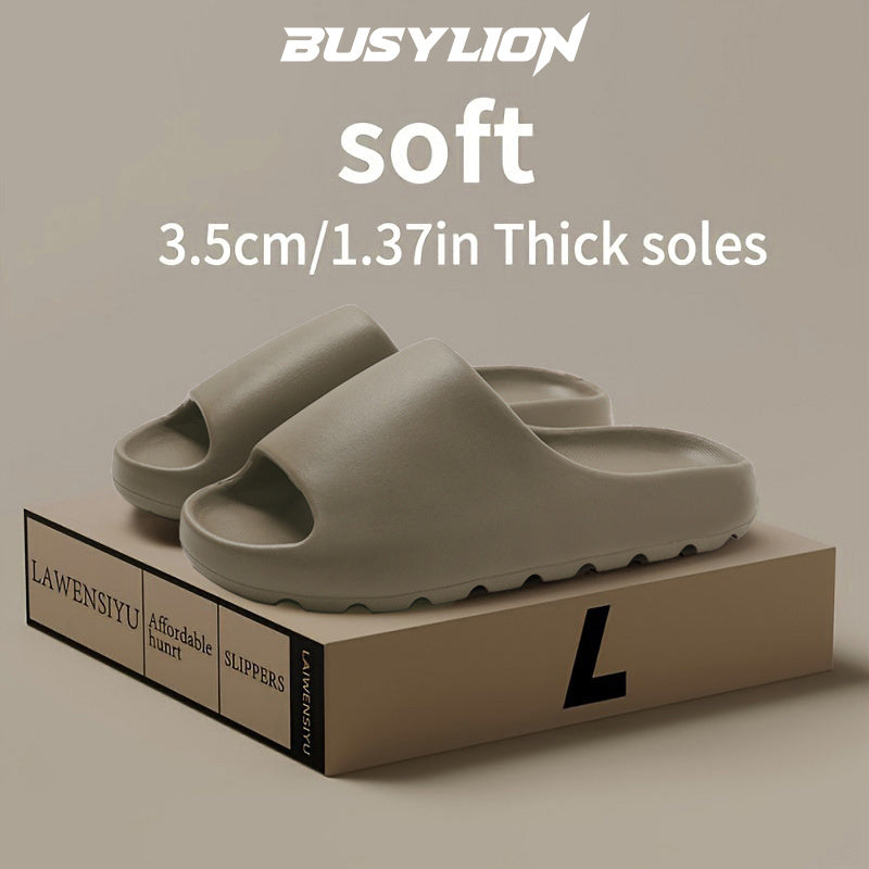 BUSYLION Men's Summer Trendy Slippers, with Arch Support and Cushioned Insoles, Comfortable Casual Slip-On Home Shoes, Lightweight and Durable, Suitable for the Beach and Vacation, All-Season Summer Slippers for Men, 7 Styles Available