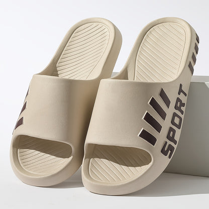 Men's Casual Summer EVA Slippers/Non-Slip, Durable Sole/Comfortable Slide-On Design/Suitable for Outdoor, Indoor, and Bathroom Use/Unisex