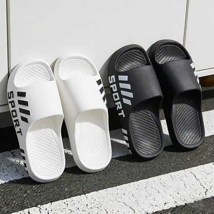 Men's Casual Summer EVA Slippers/Non-Slip, Durable Sole/Comfortable Slide-On Design/Suitable for Outdoor, Indoor, and Bathroom Use/Unisex