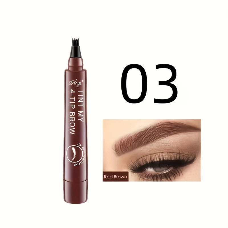 Split Eyebrow Pencil, Long-Lasting Waterproof And Smudge-Proof Eyebrow Pencil, Easy-To-Use And Pigmented Eyebrow Pencil