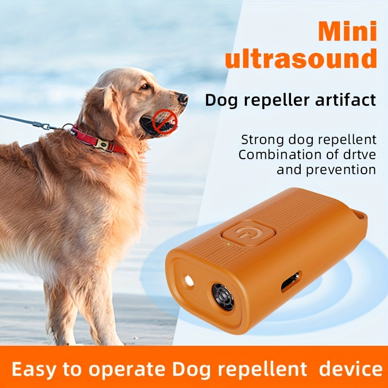 New Anti-Bark Device, Dog Bark Control Device, Rechargeable Soundwave Technology Anti-Bark Collar, Effective Control Range up to 16.4 Feet, Safe for Both Humans and Dogs, Suitable for Indoor and Outdoor Use. Halloween Christmas Gift, Dog Repellent