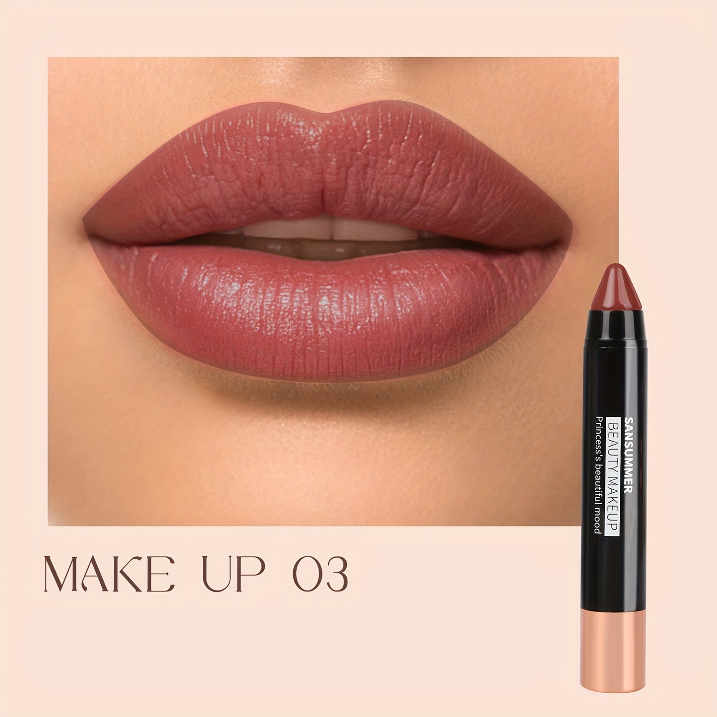 SANSUMMER Crayon Lipstick in 8 Colors
