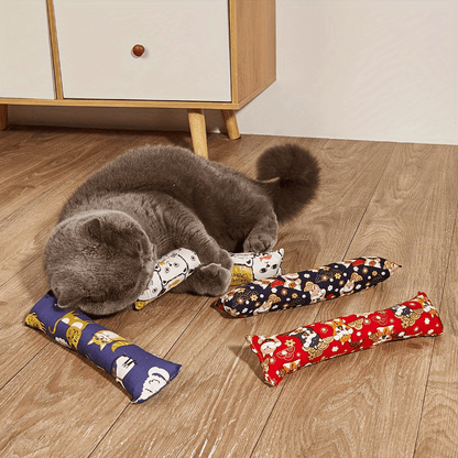 Fabric Catgrass Chew Toy Pillow | Perfect Gift to Make Your Cat Friends Happy and Comforted, Suitable for Medium Breeds