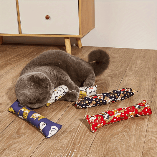 Fabric Catgrass Chew Toy Pillow | Perfect Gift to Make Your Cat Friends Happy and Comforted, Suitable for Medium Breeds