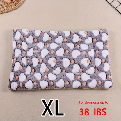 Dog Claw Love Printing Pattern Pet Nest Mat Four Seasons Universal Cat and Dog Floor Mat Comfortable and Pet Blanket 1pc