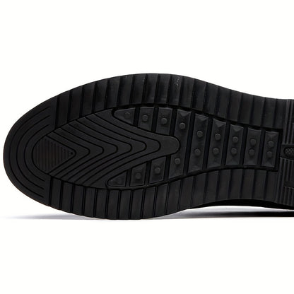 Men's Plaid Derby Shoes, Wear-resistant Non-Slip Dress Shoes for Wedding Business