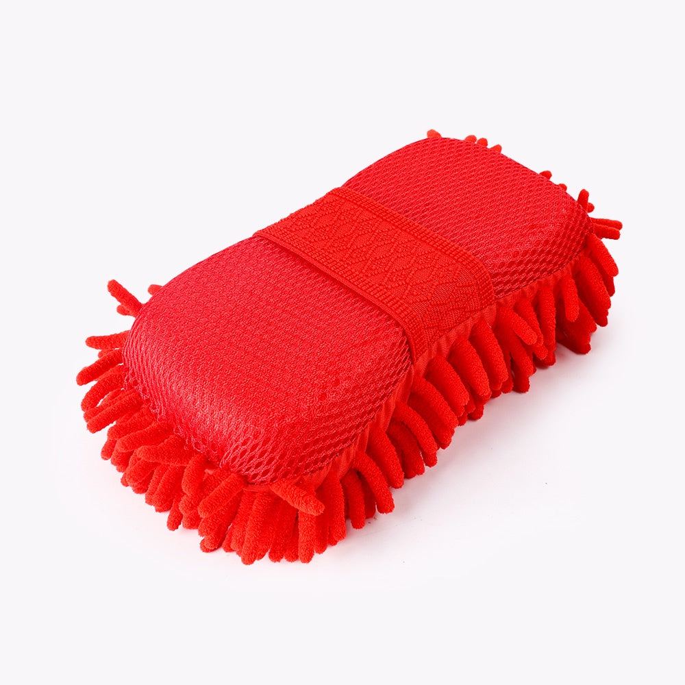 Coralline Sponge Car Exterior Cleaning Sponge Block Car Glass Cleaning Soft Brush Detail Cleaning Brush Car Wash Dust Cleaning Supplies