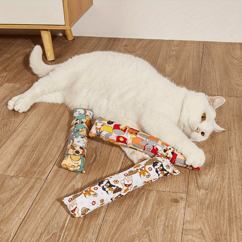 Fabric Catgrass Chew Toy Pillow | Perfect Gift to Make Your Cat Friends Happy and Comforted, Suitable for Medium Breeds