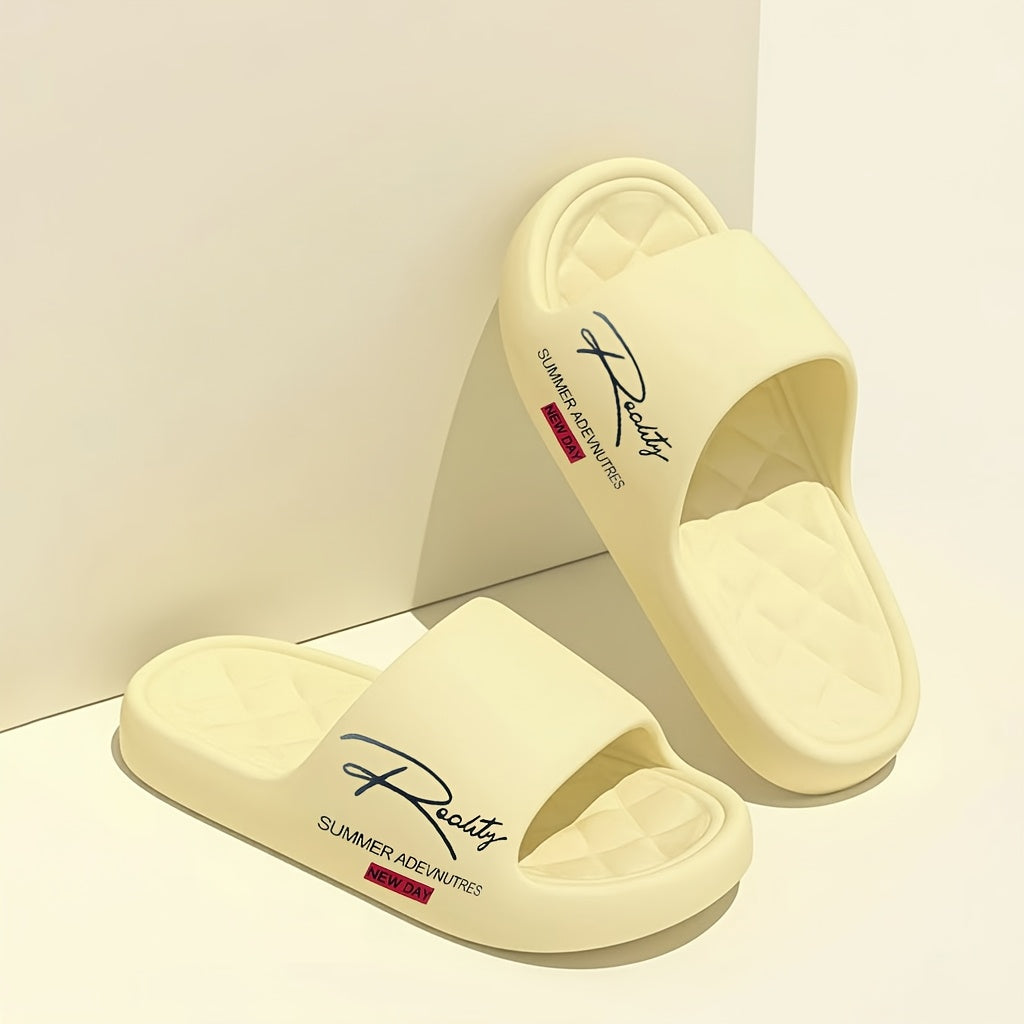 Lightweight EVA Slippers for Women, Non-Slip Indoor And Outdoor Home Shoes, Machine Washable with Easy Slip-On Design, Cushioned Insoles for Comfort in All Seasons, Suitable for Home, Beach, Bathroom, And, Easy to Clean with a Non-Slip Sole.