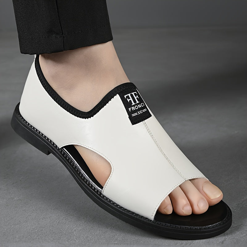 2025 Summer New Men'S Sandals, Casual Beach Shoes for Men, Slip-Resistant, Odor-Resistant, Durable, Lightweight, Suitable for Young College Students And Work, Trendy Breathable Leisure Shoes for Driving And Outdoor Use