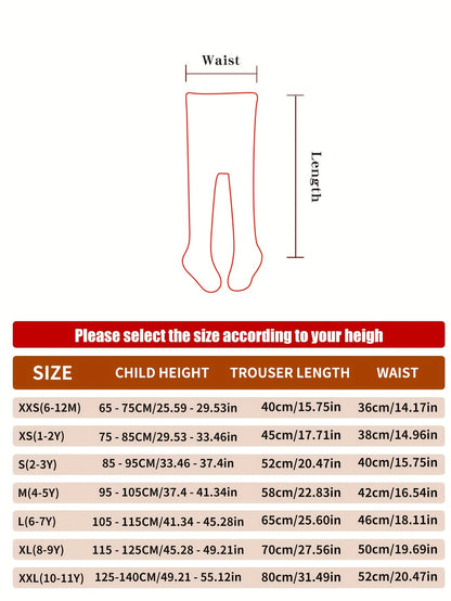 Pantyhose Can Accept Outer Packaging with English Washing Label 4pcs Baby Girls' Elastic Waist Tights - Comfortable for All-Day Wear