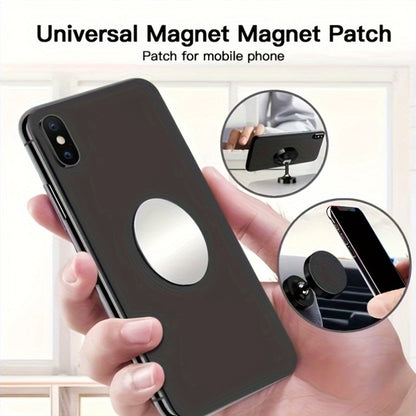 [Metal Phone Holder] 5pcs Metal Plate Sticker Disk Iron Sheet for Magnetic Car Phone Stand Holders | Mobile Phone Holder
