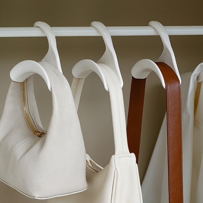 White Portable Bag Hangers, 10-Pack