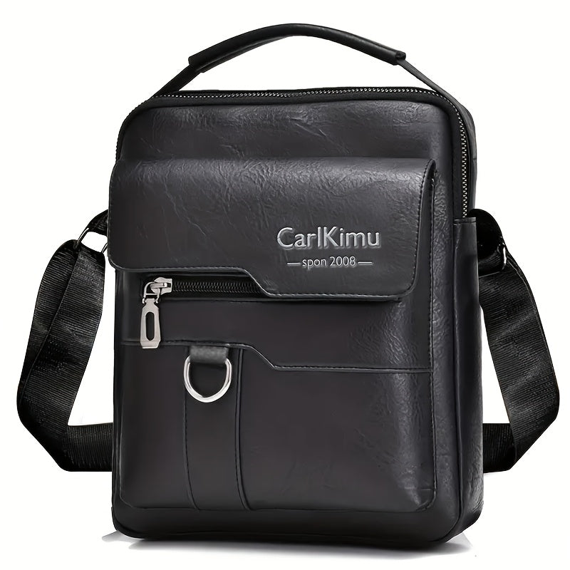 Men's Briefcase, Shoulder Bag, Small Satchel, Vertical Handbag, Diagonal Bag, Fashion Leisure Business Bag, Zipper Direction Random