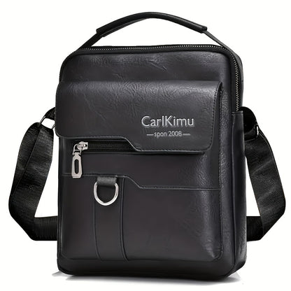 Men's Briefcase, Shoulder Bag, Small Satchel, Vertical Handbag, Diagonal Bag, Fashion Leisure Business Bag, Zipper Direction Random