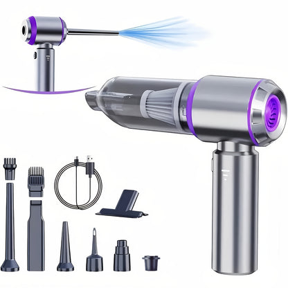 [4-in-1 Wireless Vacuum] 20000PA 4-in-1 Portable Wireless Vacuum Cleaner | High-Power Mini Vacuum with Brushless Motor | Suitable for Car, Home, Office, Camping, Computer Keyboard Laptop Dust Cleaning Tool