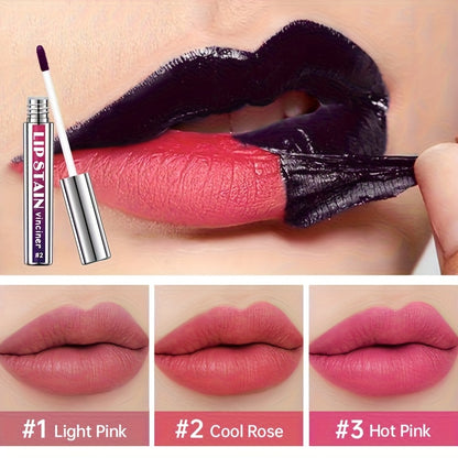 Lip Gloss, Silvery Tube Tear, Matte Matte Tear Lip Glaze, Non-Stick and Non-Color Fading, Long-Lasting, Waterproof, High Color - Moisturizing, Easy to Apply and Remove, Perfect for All-Day Use, Suitable for All Skin Tones and Occasions