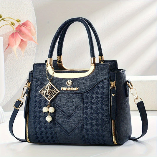 A Stylish And Versatile Large-Capacity Shoulder Bag for Women, Featuring a New Design, Perfect for Gifts, Especially for Mothers Who Prefer This Type of Bag