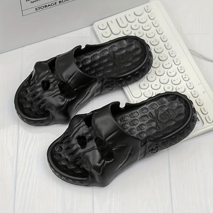 Fashionable And Stylish Couple'S Skull Slippers for Summer, Perfect for Halloween Parties And Casual Wear
