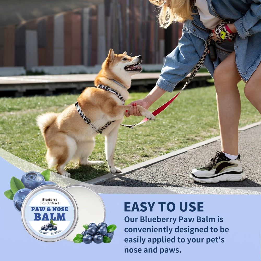 [Dog Accessories] OIVOLII Nourishing Paw Cream for Dogs - Fast-Acting, Long-Lasting Protection, Prevents Cracked Paws & Nose, Safe for Sensitive Light Beige, Easy Application, Ideal for Running, Walking, Hot/Cold Weather - Pet Paw Care Essential, Paw Crea
