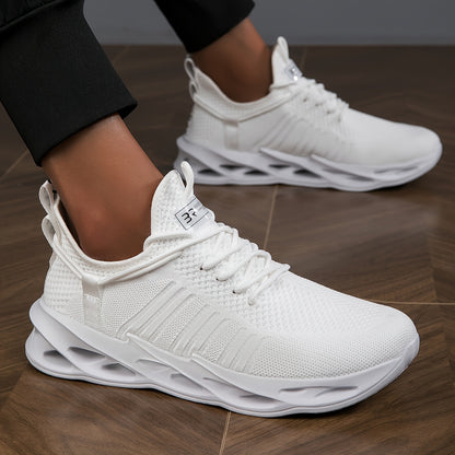Men'S Breathable Blade Sneakers - Shock Absorbing, Lightweight Non-Slip Running Shoes for Jogging, Tennis, Gym, And Walking - Athletic Sneakers for Youth And Teens