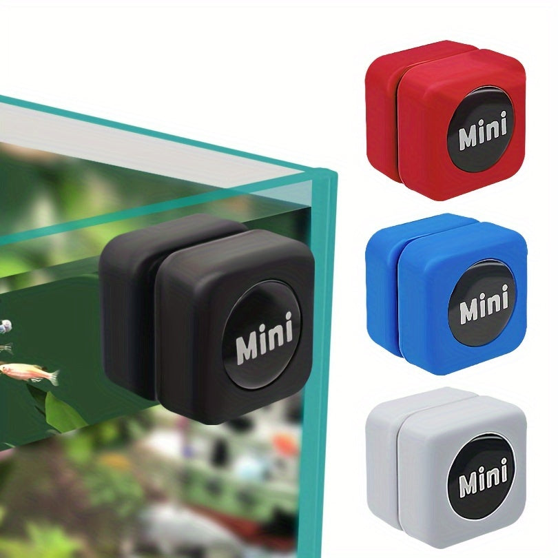 Mini Magnetic Cleaner for Fish Tanks, a Small Glass Scrubber with Dual-Sided Cleaning for Algae Removal, an Essential Tool for Aquarium Maintenance WH09